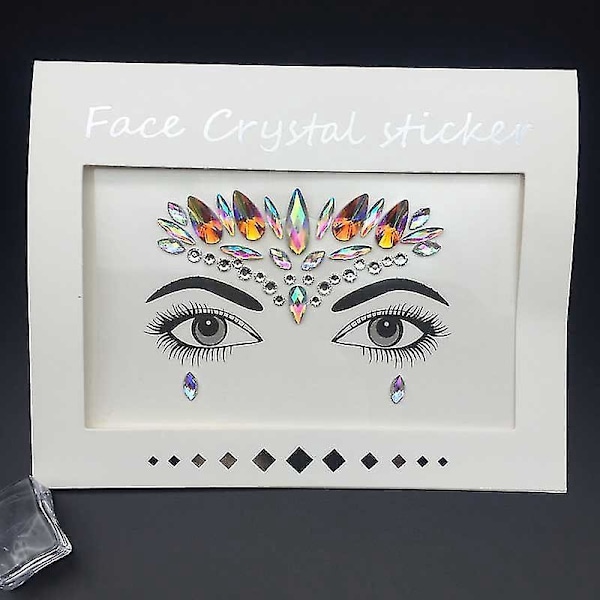 Rhinestone Ansiktsstenar för Temafester och Festivaler
