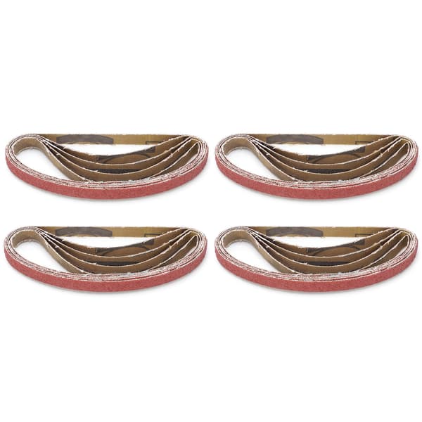 20 stk. sandpapirbelte slipe abrasive stripe erstatningsverktøy for sander 330x10mm40#