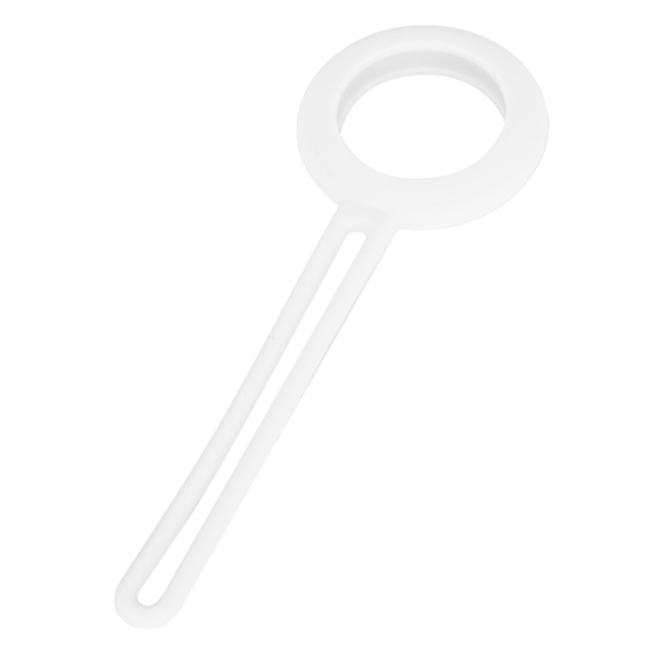 Silikonløkkebeskyttelsesdeksel Bærbart anti-ripebeskyttelsesskall for IOS LocatorWhite