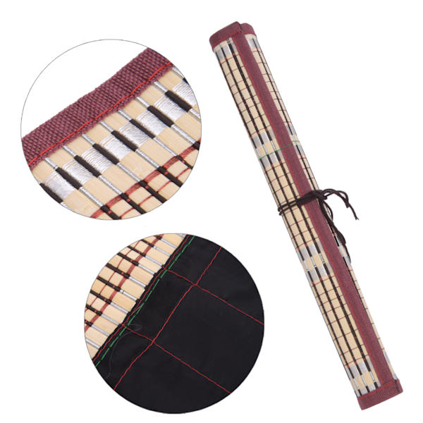 Målarpensel Bambu Rullväska Kalligrafi Penna Väska Gardin Pack Konst Material