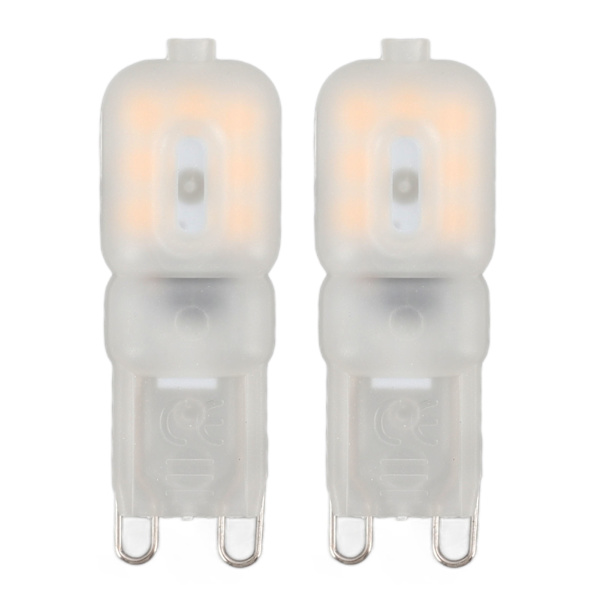 2 kpl G9 LED-lamppuja, ammattimainen 14 LED:tä, korkea kirkkaus 270lm, himmennettävä, korvaavat lamput, 3W, 220V