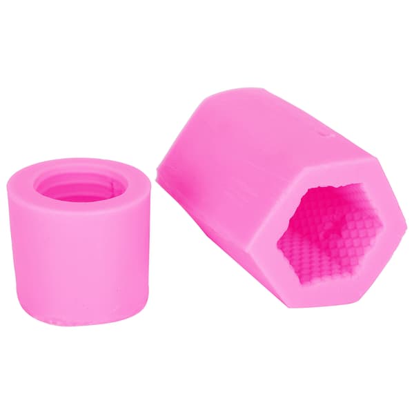 Bikube Lys Sæbeform DIY Silikone Kage Chokolade Slikform Tilbehør (Pink)