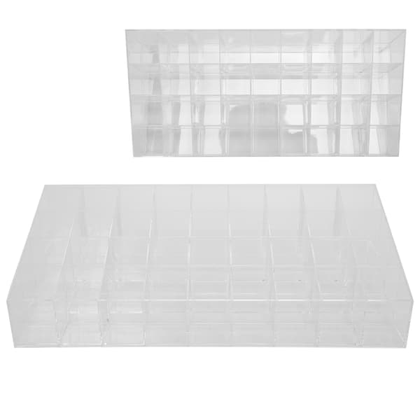 Makeup Akryl Etui Læbestifter Display Opbevaring Plast Kosmetik Organizer Læbestifter Holder