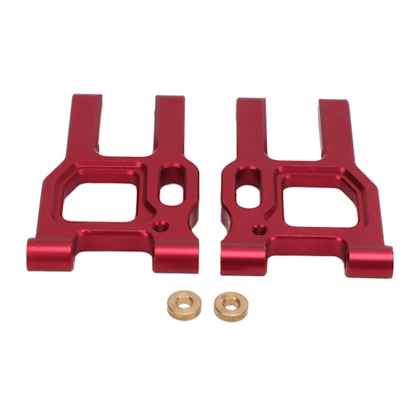 2 stk Front Swing Arm Aluminium Alloy Fjernkontroll Bil Tilbehør for LC Racing PTG‑2 1/10 RC BilRød