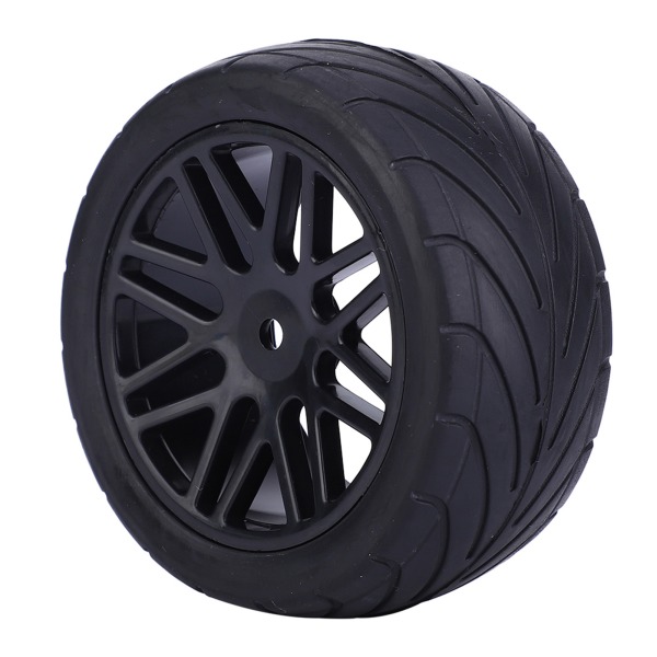 4st 1/10 Universal RC bilhjul Bandfordonsdäck Däck Fjärrkontroll Biltillbehör 85mm svart