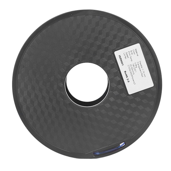 TPU Filament 1,75 mm 1 kg Bundle Clog Free Fleksibel til FDM 3D-printer Forbrugsvarer Klar Blå