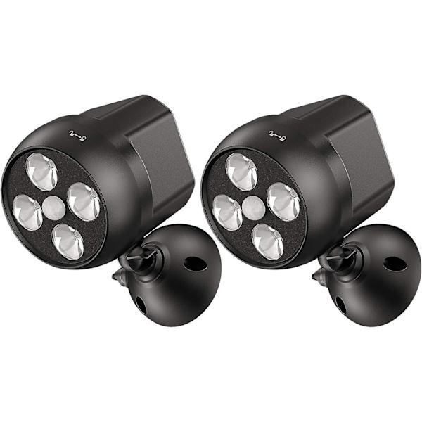 Langaton vedenpitävä liiketunnistimen LED-turvavalo ulkona - 2 kpl set