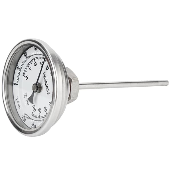 1/2 NPT gänga rostfritt stål urtavla termometer hembryggningskokare termometer 0‑220℉ /‑10‑100℃