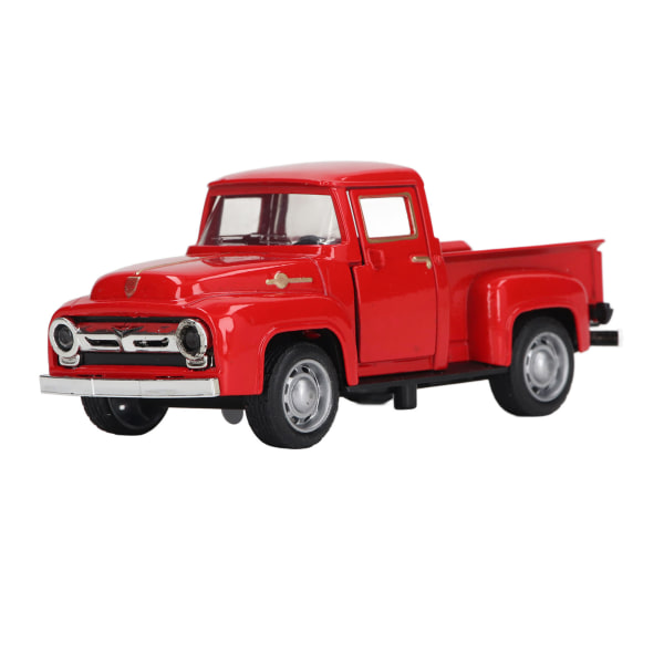 1:32 Pickup Truck Modell Legering Diecast Klassisk Vintage Pickup Truck Dekorativ modell för barn Röd
