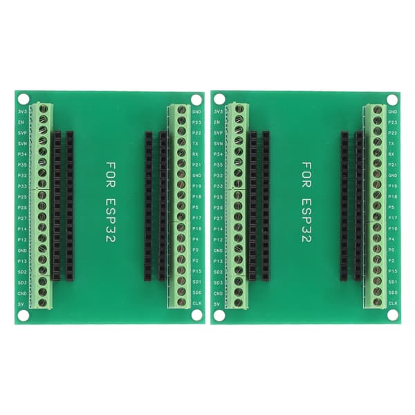 2 stk. ESP32 Breakout Board 38 ben 2 i 1 Dual Core CPU Lavt strømforbrug Trådløs WiFi Bluetooth Udviklingskort