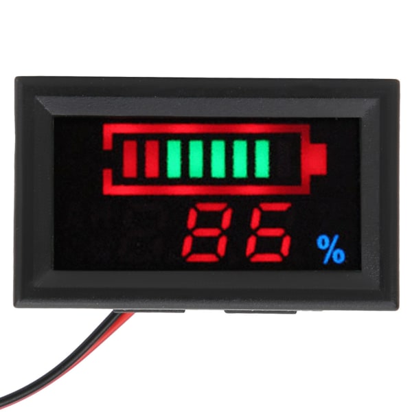 YB27VE Elektrisk bil Digital LED-spænding og elektricitet Dual Meters Tester Batteri Strøm Display Spænding MeterLithium batteri 48V