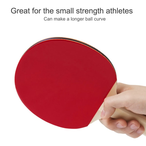 Bordtennis gummi pingpong gummiketchere Sports(rød)