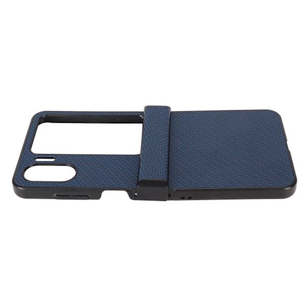 Telefoncover til OPPO Find N2 Flip Carbon Fiber Texture Fold Mobiltelefon Plast Beskyttende Cover Blå