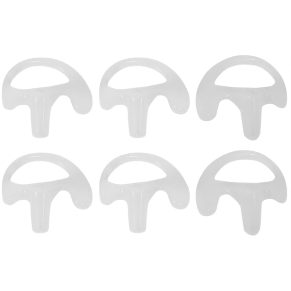 3 Par Vita Silikon Mjuka Öronproppar kompatibla med Walkie Talkie Dold Akustisk Tub Hörsnäcka Liten/Mellan/Stor J6116Z-B5