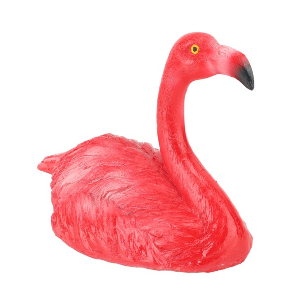 Flamingo Dekorationer Flytande Flamingo Prydnader för Fiskdamm Fisk Tank Bakgård Uteplats Gräsmatta Liten Röd Huvud Upp Flamingo