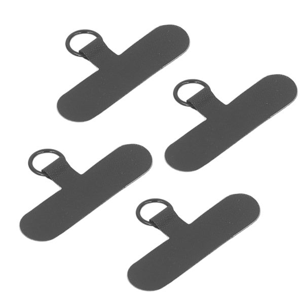 10 stk. Telefon Tether Tab Universal Mobiltelefon Lanyard Patch Uden Klæbemiddel Til De Fleste Smartphones Forhindrer Tab Sort