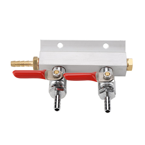 Muti way Hjem Co2 Air Gas Manifold Distribusjon Splitter Øl 2 Way