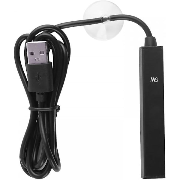 Mini USB Vandtæt Akvarievarmer, 5W Varmestav til 0,5-2L Fiskekum