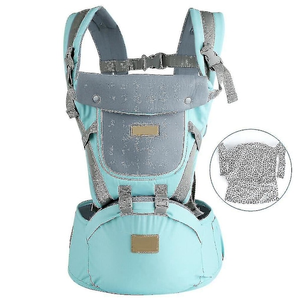 Ergonomisk 9-i-1 Babybärare - Fram, Bak, 4 Positioner