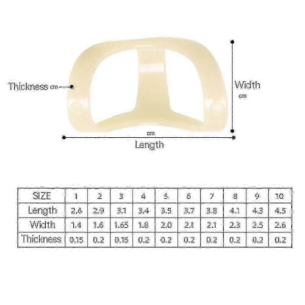 2 st Fingerskena Fingerfixering Fixeringshylsa Ledstöd Skydd Oval 8 1-8 Storlek 7