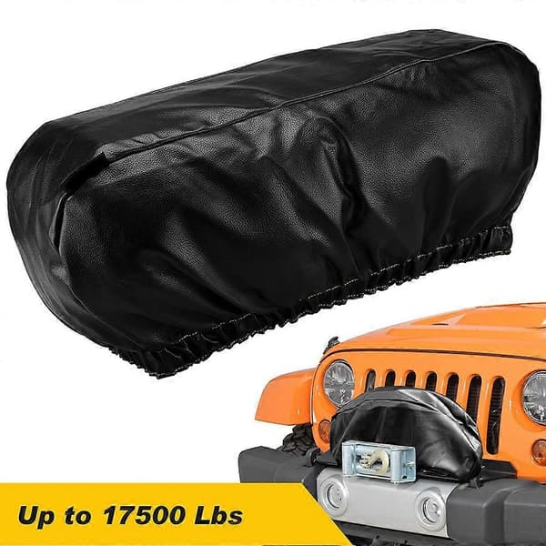 Winch Cover Heavy Duty Waterproof Winch Cover Dustproof black