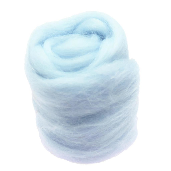 2 Stykker Roving Fiber Håndspinding Håndværk til Dukke Håndlavet