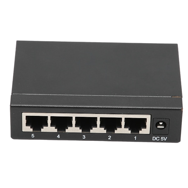 5 porter Ethernet Fiber Switch 100M TBCS4005E Plug Play Stabil Robuste Datamaskinnettverksswitcher 100240V (EU-kontakt)