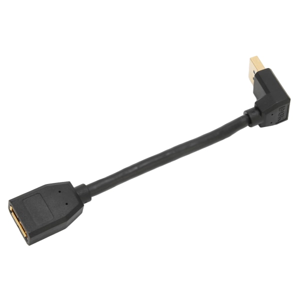 Displayport förlängningskabel DP1.4 version 90 grader Displayport hane till hona förlängningsadapter för 8k 60hz 4k 144hz
