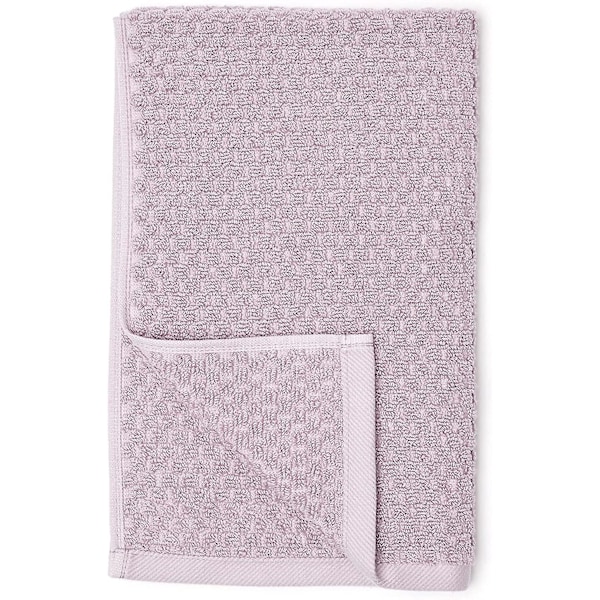 Basics Set med 6 Strukturerade Lukttäta Handdukar, 70 x 30 cm, Lavendel