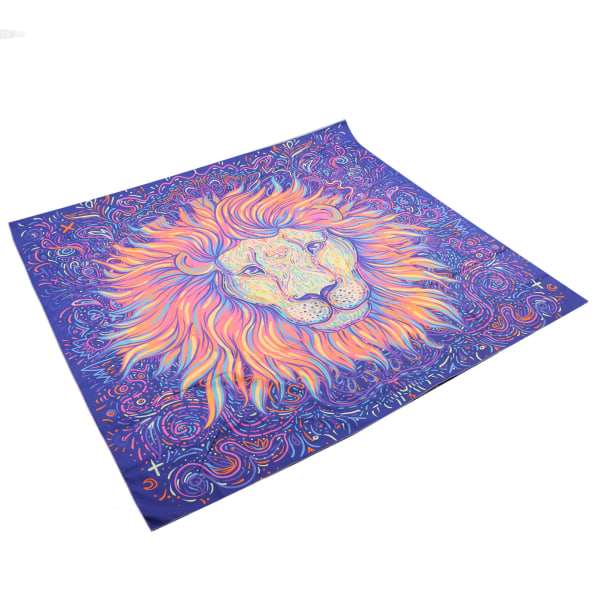 Blacklight Tapestry Dyrestil Myk hudvennlig Glødende i mørk UV-reaktiv billedvev for soveromsfest Kontor Dyrestil 200x150cm/78.7x59.1in