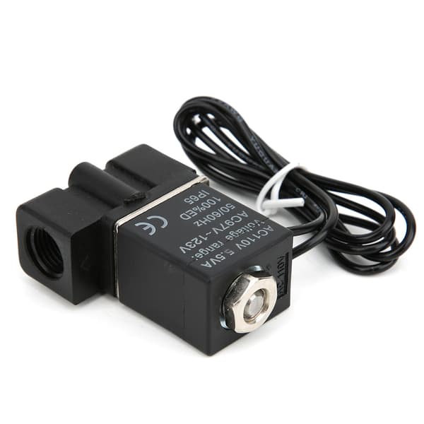 Rask respons plast elektrisk magnetventil 110V 2-posisjon 2-veis luftvannolje G1/4