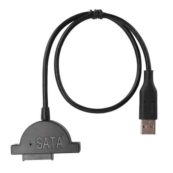 SATA till USB-adapterkabel 13PIN Plugin Notebook optisk enhetsomvandlarkabel med skruv