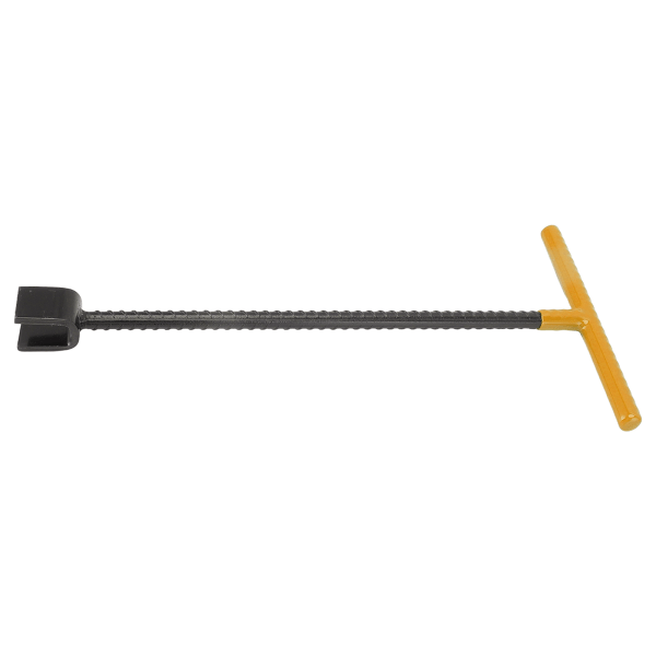 Stålvannmåler nøkkelnøkkel Multifunksjon T-håndtak kantstensnøkkel med 4-veis verktøy for ventiler Kraner Gul