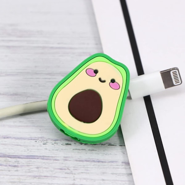 Green Avocado Telefonladdare Kabelskydd - Set med 2
