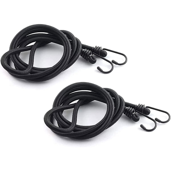 Tunga Bungee-snören, 120cm Bagagehållare Spännare för Cykel, Motorcykel, Bil, Husvagn, Bagageutrymme, Camping, Husbil, Bagagebärare (2 stycken)