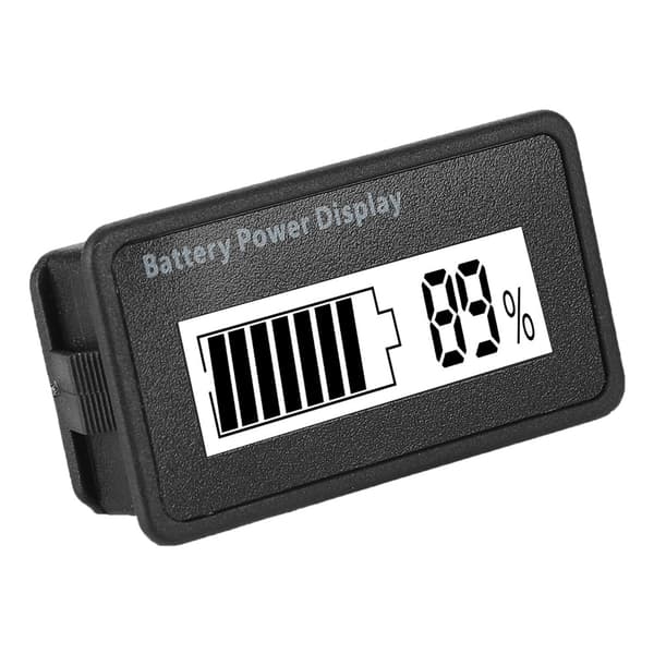 Vit bakgrundsbelyst GY-6H batteriströmsdisplay 12-48V universell batterikapacitetsindikator voltmeter