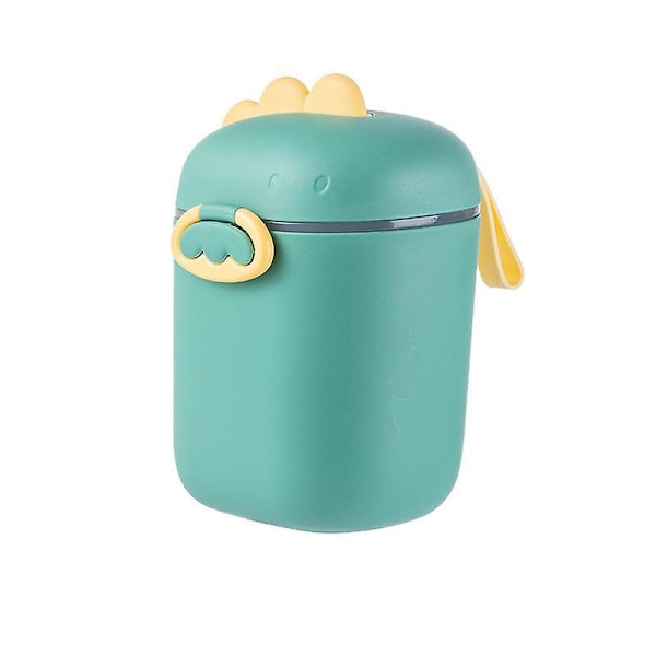 Bærbar Melkepulverdispenser - Praktisk Melkepulverbeholder med Måleskje og Nivellering - BPA-fri - 800 ml (Grønn)