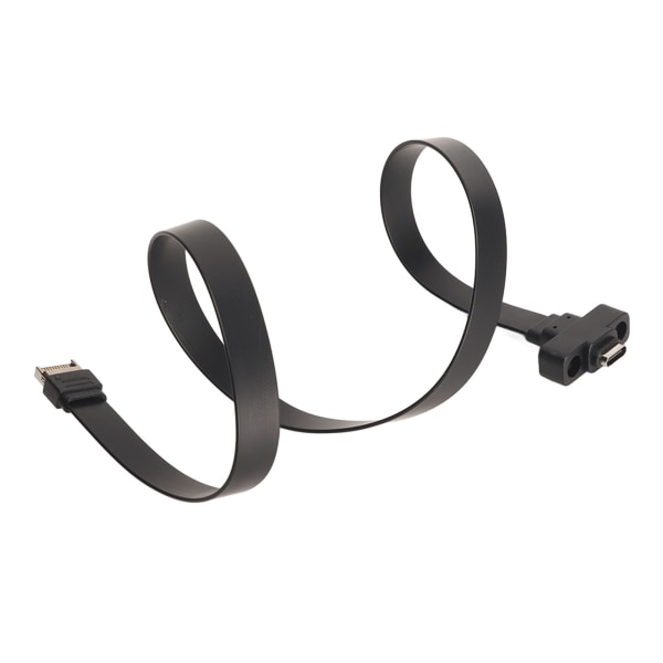 USB 3.1 Type C -etupaneelin jatkokaapeli mutterilla 10 Gbps Joustava 1,64 jalkaa pitkä tyypin E jatkokaapeli Type C