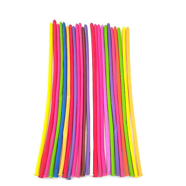 Lange Balloner Sæt - 200 stk med Pumpe | Twisting Dyre Magic Balloner, Fortykkelse Latex | Assorterede Farver til Fødselsdag