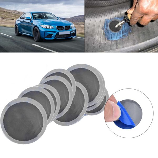 200 st/låda 32 mm bilrunda naturliga gummidäckdäckpunktering reparation kall lapp slanglösa lappar