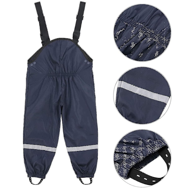 Vedenpitävät unisex-lasten sadehaalarit 86 Navy