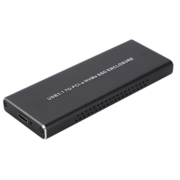 M.2 NVME - USB3.1 kannettava metalli kiintolevy kotelo M2 SSD PCIE - TypE C SSD kotelo musta