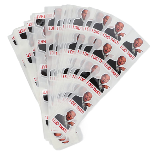 100 st American President Stickers I Did That Stickers för bil, bärbar dator, vägg, fönster, bensinpumpar