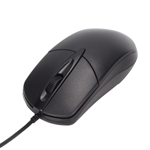 Oppvarmet mus 3 nivåer Justerbar svart Ergonomisk 1600DPI kablet oppvarmingsmus for Windows for OS X System Desktop Laptop