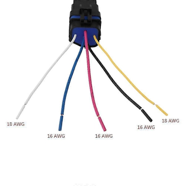 Vanntett Integrert Bilrelé DC/12V 40A Bilrelé & Sokkel 5 Pin
