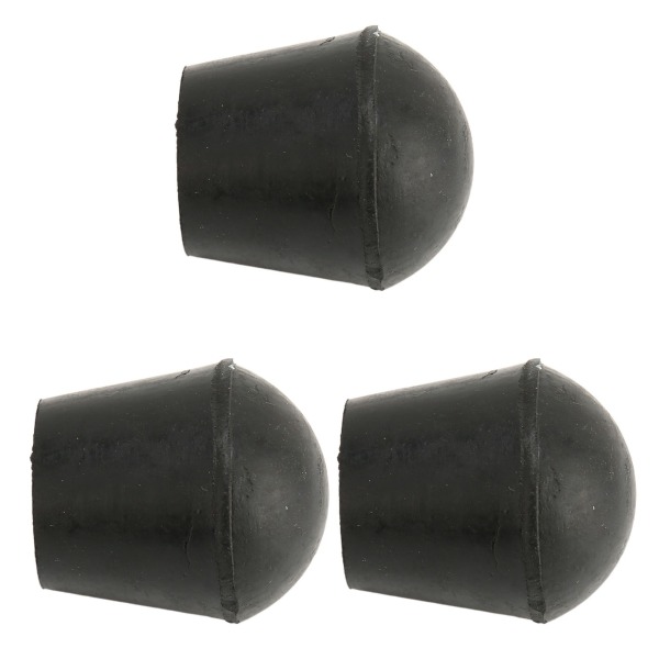 3 st Kryckspetsar 22 mm innerdiameter Gummimaterial Inbyggd kopparplatta Gåkäppspetsar för utbyte