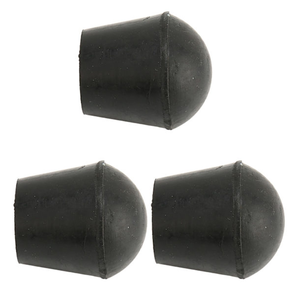 3 STK krykkespisser 22 mm indre diameter gummimateriale Innebygd kobberplate spadestokkspisser for utskifting