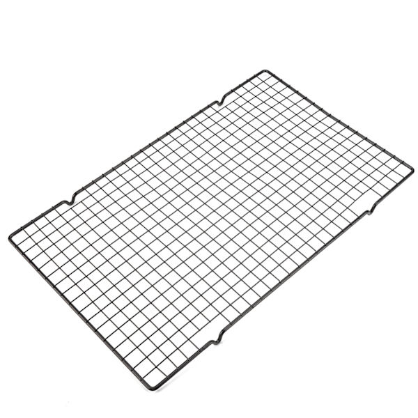 Rustfrit stålkøle- og bagegitter Non-stick madlavningsgrillbakke til kiks / kage / brød