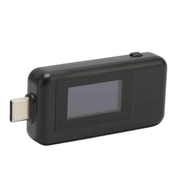 USB Spændingsstrømtester 4‑30V 0‑5.1A digitalt LCD-skærm Nøjagtig måling USB-tester til telefon, tablet, bærbar, sort