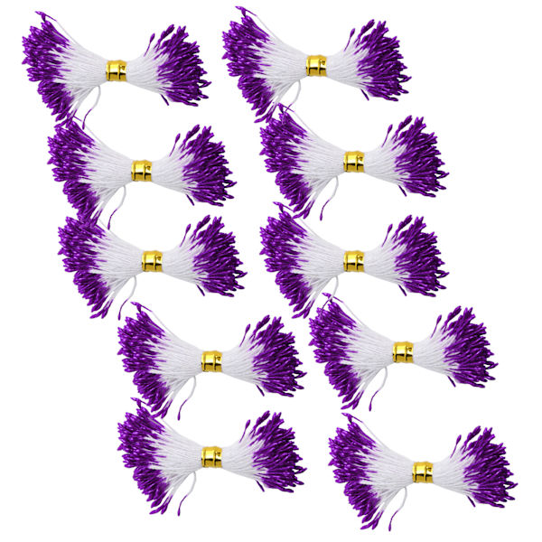 900 kpl Kukkaheteen Purppura Kipsi Tekokimppu Dekoori Käsintehty Käsityötarvikkeet 1mm (#2)